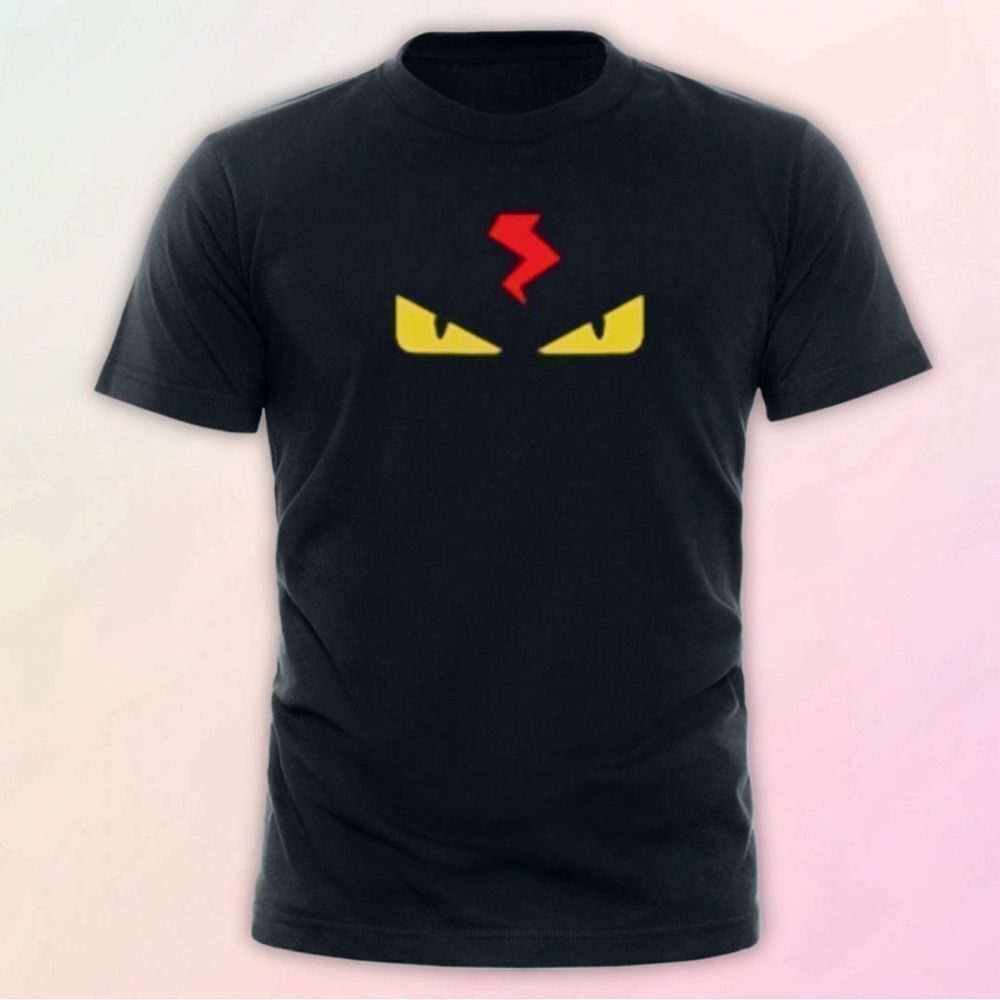 Black Monster Bug Eye Tee, Unisex, Size Small-3XL